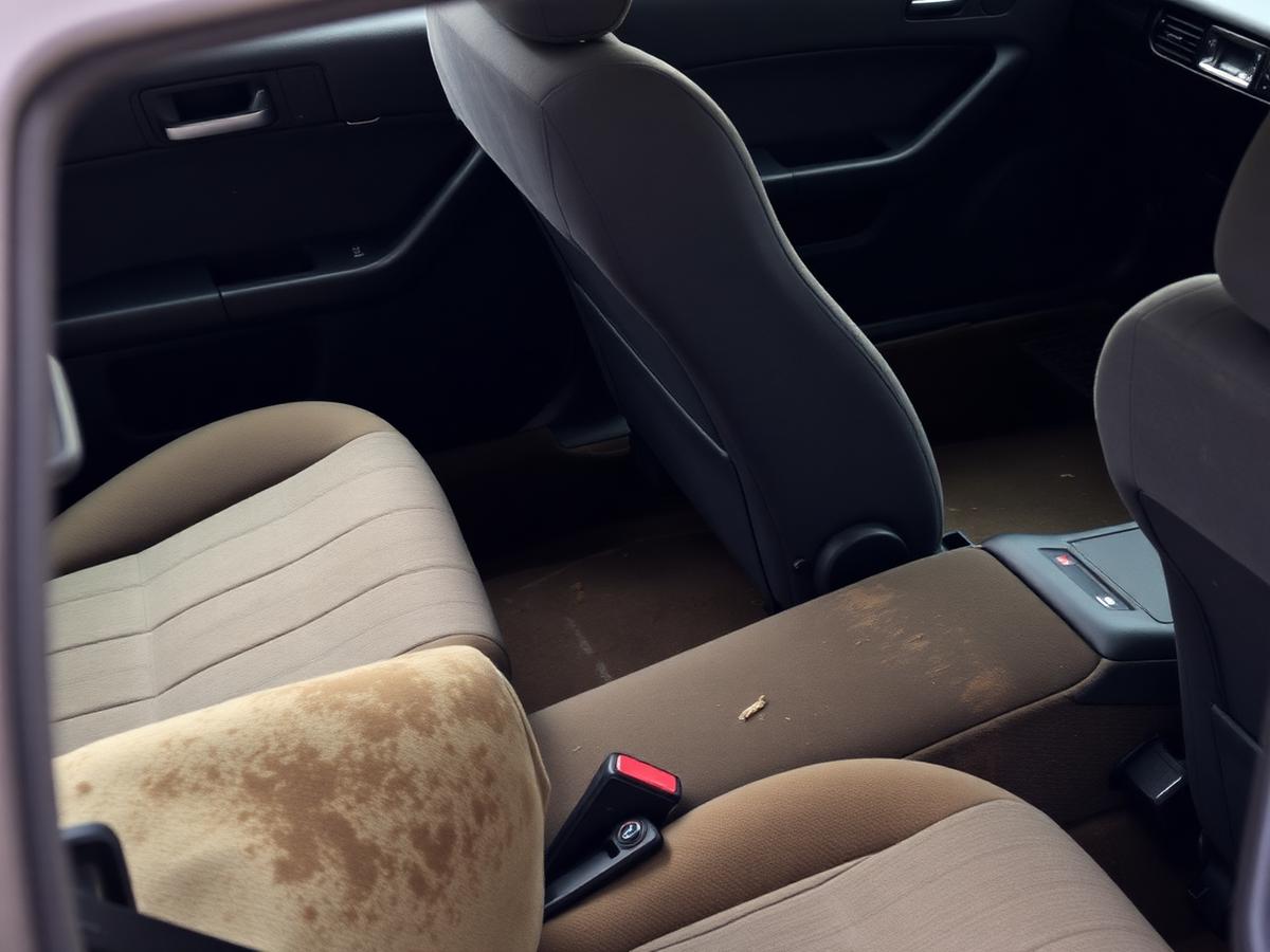 Interior Deep Clean — Sedan before detailing