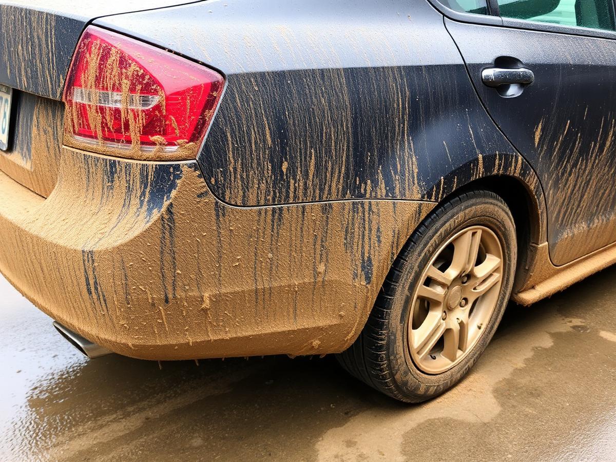 Exterior Restoration — Sedan before detailing